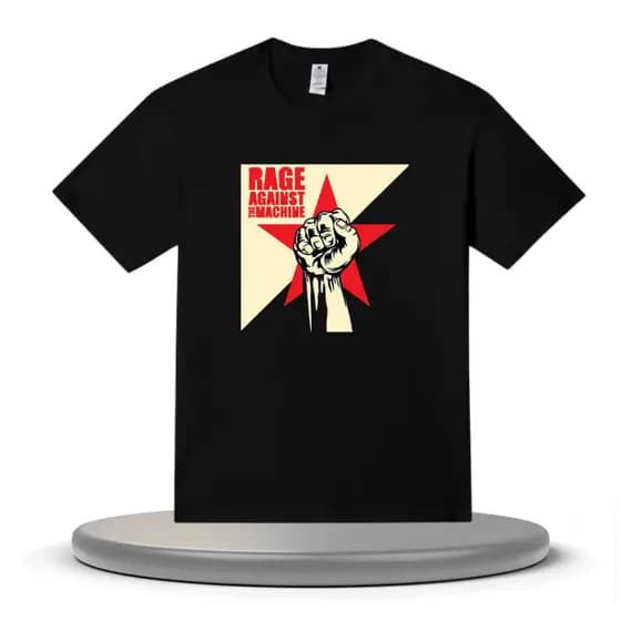 Camiseta Básica Rage Against The Machine 100% Algodão Rock Unissex