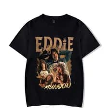 Camiseta Camisa Eddie Munson Metaleiro Líder Hellfire Club Stranger Things Unissex
