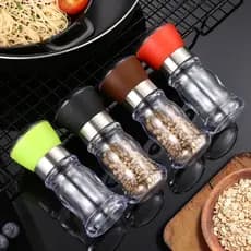 Moedor de pimenta, frasco para temperos, utensílio criativo para cozinha doméstica, moedor manual de plástico 7.9HC XTGO