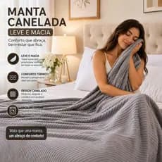 Manta Canelada  EXTRA MACIO E QUENTINHA  -VARIAS CORES