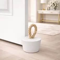 Peso de Porta  elegante Decorativos Concreto com Corda