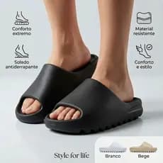 Sandalia Slide Yezzy chinelo confotavel macio leve ortopedico