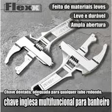 Chave Hidráulica e Inglesa Chave Multifuncional Ajustável para Banheiro ldeal para Torneiras e Pias