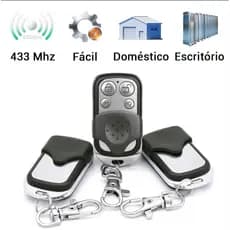 Controle Remoto Duplicador 433 MHz Portão Eletrônico Automático Compatível Diversos Modelos Universal e Fácil de Program