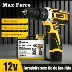Parafusadeira Furadeira 12V 550W Disponíveis Kit Parafusadeira Elétrica furadeira e parafusadeira a bateria(110V/220V)