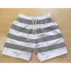 Bermuda Listrada Estilo Neymar Tactel Grosso Short Calçao Masculino Tamanho Adulto