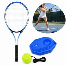 RAQUETE TENIS BASE TREINO COM  BOLA ELASTICA INDIVIDUAL SOLO INFANTIL ADULTO TENNIS TRAINER