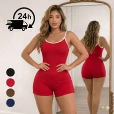 kit 2 Macaquinho Feminino Modelador suplex com Alça Fina