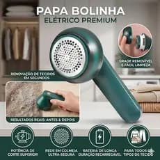 Removedor de Fiapos e Bolinhas Elétrico USB Recarregável Portátil para Tecidos