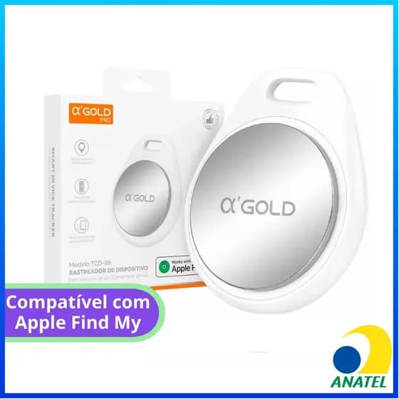 Smart Tag Rastreador Inteligente GPS  A’Gold Pro TCD-06 com Apple Find My – Localização Precisa