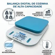 Balança Digital Portátil 15Kg SF-440 Cozinha Alta Precisão LCD Função Tara