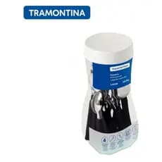 Jogo De Talheres Tramontina Leme Faqueiro 20 Pçs C/ Pote