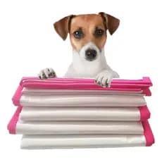 Kit Com 4 Tapete Higiênico Pet Cores Sortidas Rosa E Preto