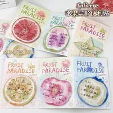 Notas adesivas em formato de salada de frutas são materiais decorativos adesivos, realistas e criativos para projetos de