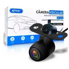 Câmera De Ré Automotiva knup Dupla Função Colorida