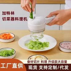 Picador de vegetais Gatlin para uso doméstico, espremedor e fatiador de alho multifuncional, processador de alimentos pa