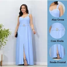 Vestido Elegante com Fivela – Corte Moderno e Ajuste Perfeito em Tamanho M-G