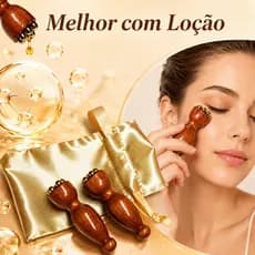 2 Peças De Massageador Facial Raspador, Ferramenta De Brass Point Massageador, Beleza Rejuvenescedor