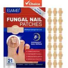 Adesivos Reparador de Unhas, 21 Pçs Pé Reparação De Unhas Remendo Cinza Correção Fúngica Adesivo Beleza