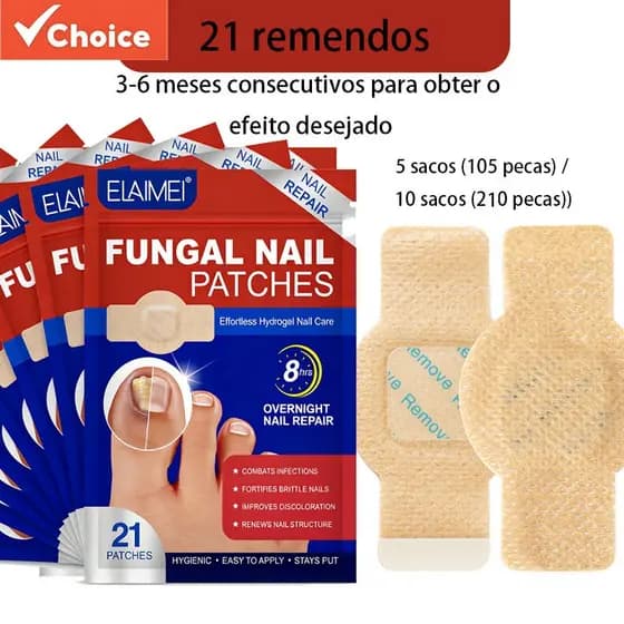 Adesivos Remendo De Fungo De Unha, 32/21 Pçs Pé Reparação De Unhas Remendo Correção Manicure Adesivo