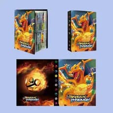 Álbum Charizard Pokémon – Design Excepcional para seus Jogos, 240 Slot de Pasta Porta Cards