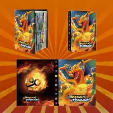 Charizard Álbum de Cartas Pokémon 240 Slots com Capas Variadas Coleção, Jogos brinquedos de menino
