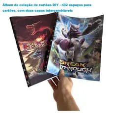 Pokémon Album Troca de Capa – Charizard e Mewtwo em Destaque, 240 Slot de Cartas Fácil de Organizar