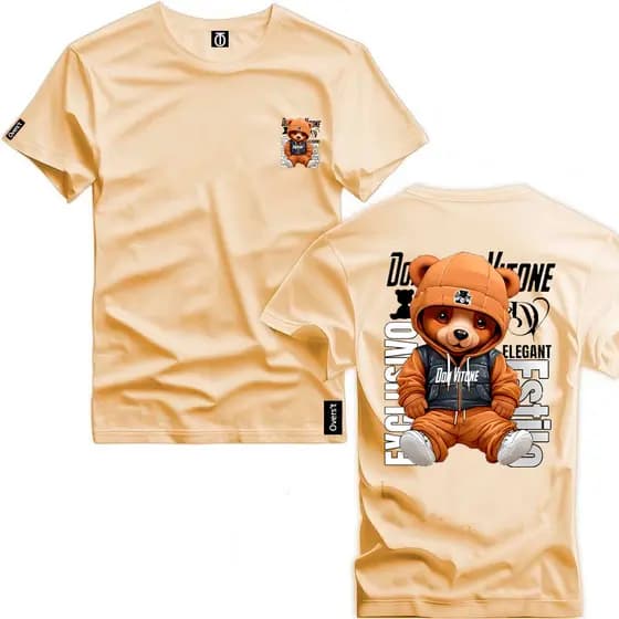 Camiseta Personalizada Masculina Urso Estilo 06 Style Camiseta Algodão Envio Rapido