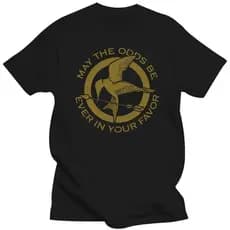 Camiseta T-shirt Unissex Jogos Vorazes May The Odds Be Ever In Your Favor 100% Algodão Envio Rápido