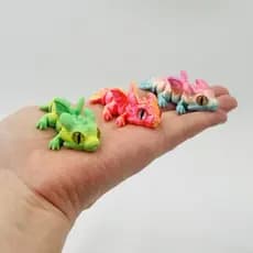 Dragão Voador Pequeno Impresso em 3D com Articulações Móveis, Olhos Realistas, Pingente de Dragão Voador Fofo, Ornamento