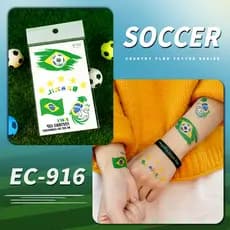 2026 Novos Adesivos de Tatuagem com Bandeiras da Copa do Mundo dos Estados Unidos, Canadá e México para Eventos Esportiv