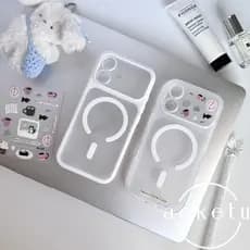 Criativo DIY Padrão Destacável Quadro Magnético Caso De Telefone Adequado Para iPhone 13 14 15 16 17 Pro max Fosco Tudo