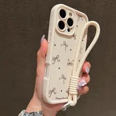 Bonito Bolinhas Arco Padrão Macio Cordão Caso Para Samsung Galaxy A07 A06 A14 A53 A32 A35 A13 A16 A54 A55 A56 Capa