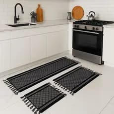 Kit Passadeira Para Cozinha De Tear 3 Peças Promoção Barato Decoração Desconto