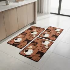 Kit Passadeira Cozinha Antiderrapante 3pcs Estampado