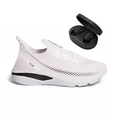 Kit Tênis Calce Facil Esportivo Academia + Fone