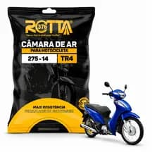 Camara De Ar Para Pneu De Moto Honda Biz Traseiro 2.75-14 Rotta