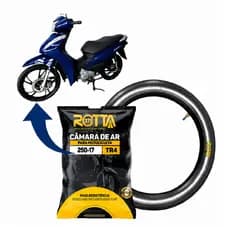 Camara De Ar Para Pneu De Moto Honda Biz Dianteiro 2.50-17 Rotta