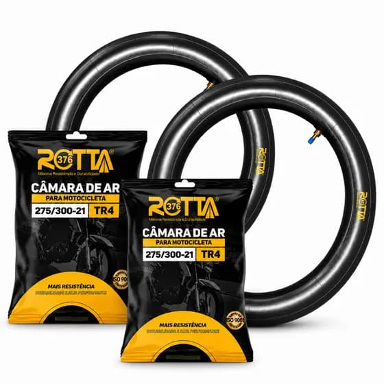 Kit com 2 Camara De Ar Para Pneu Tornado Falcon 2.75/3.00-21 Dianteiro