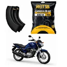 Camara De Ar Pneu Traseiro Moto Cg Titan 3.0-18 Rotta