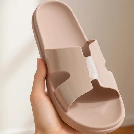 Chinelo Rasteira H  Ortopédico e Feminino Leve e Ergonômico Slide - Ref 03