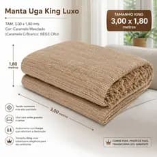 Manta De Sofá Gigante 3,00 x 1,80 M Crochê King Capa Protetora Decorativa Envio Rapido