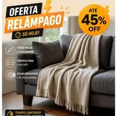 Manta Para Sofá Gigante Premium 3,00 x 1,80 M Protetora Decorativa Envio Imediato