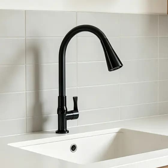 Torneira leve luxuosa apenas para água fria, 360° giratória, gourmet para cozinha, instalação fácil