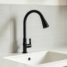 Torneira leve luxuosa apenas para água fria, 360° giratória, gourmet para cozinha, instalação fácil
