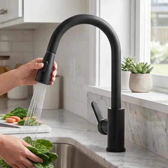 Torneira retrátil portátil para cozinha | Limpa todos os cantos
