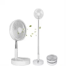 Ventilador Dobrável Portátil Piso Retrátil Usb Ajustável Adequado Para Escritório Ar Livre Viagens