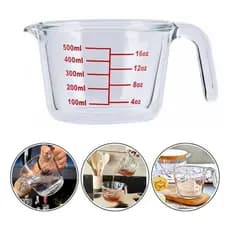 Jarra Copo Medidor Medidora 1000l Temperado Resistente Alça
