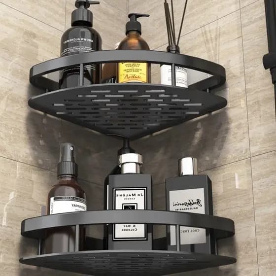 Suporte De Shampoo De Aluminio Prateleiras De Banheiro Sem Furo Premium suporte de banheiro
