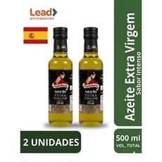 Kit 2 Unidades Azeite De Oliva Extra Virgem Andaluzia Importado Premium Garrafa De Vidro 100% Puro Sabor Intenso
